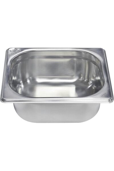 Rajvia Raj Steel GN Silver Gastronorm Pan, 176X162X65 MM - Catering, Food War...