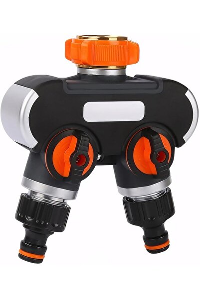 KASTWAVE Garden 2 Way Hose Splitter - Zinc Alloy Y Valve Water Tap Connector,...