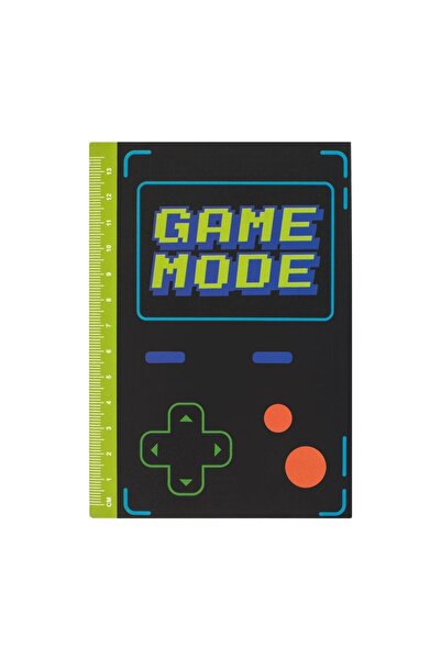 OEM Carnetel Notite A6 Negru Verge cu Rigla "Game Mode" - 40 file
