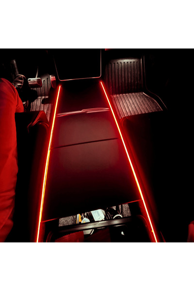 Red Lion parts Mobil App & Kumandalı Orta Konsol Ambiyans Aydınlatma Seti (2 in 1 - 2x110 cm / 256 Renk)