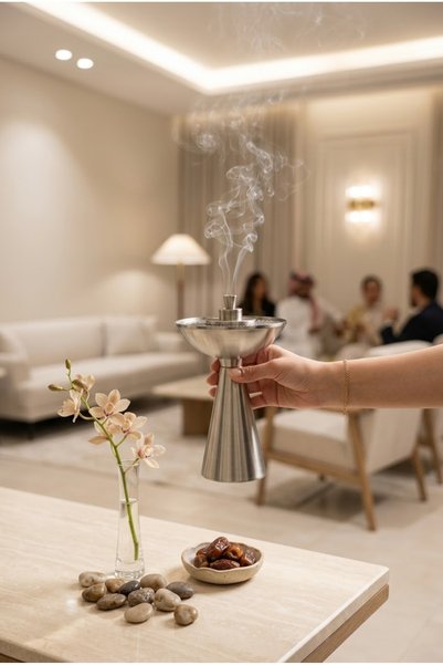 Generic *Luxurious Incense Burner with Modern Design – the Elegance of Hospitality and a Sophisticated Aromatic Touch* (25cm)