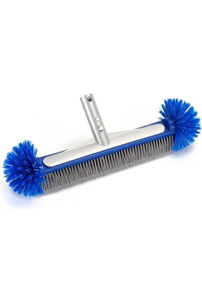ALMEKAQUZ Pool Brush Head,Blue Corner Cleaning Tile Scrubber