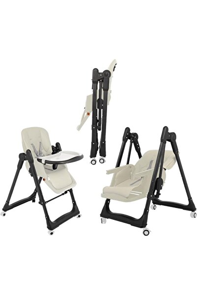 DollaTek No Tools Cute Tilt-Adjustable Rocking High Chair |   5-Minute Cleani...