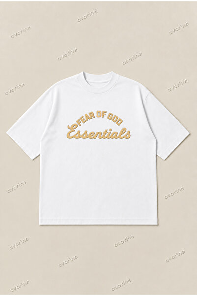 Moon Dancer Tricou Fear Of God Essentials cu imprimeu, supradimensionat, unis...