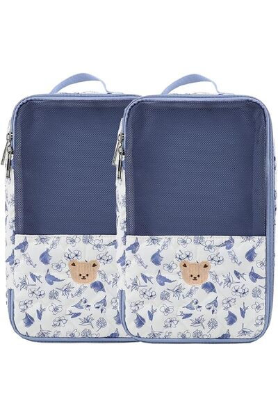 MOMIGO Baby Diaper Bag Organizer Pouches - 2 Pack Waterproof Pod Hanging Diap...