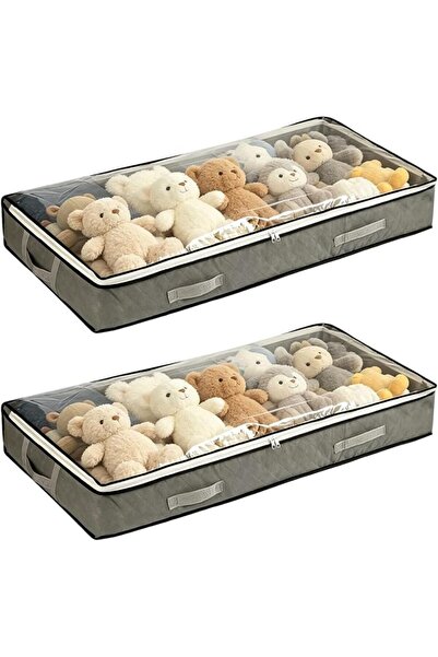 Generic Storage Under Bed 2 Pieces Clothing Organizer Bag