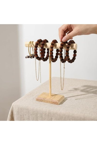 Necklace حامل مجوهرات، منظم مجوهرات ورف عرض للأساور لطاولة الزينة