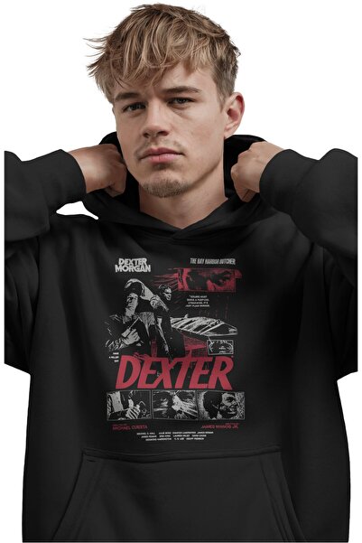 SEVBANO Μπλούζα με κουκούλα Dexter Morgan με προεκτυπωμένο σχέδιο, Unisex, Ov...