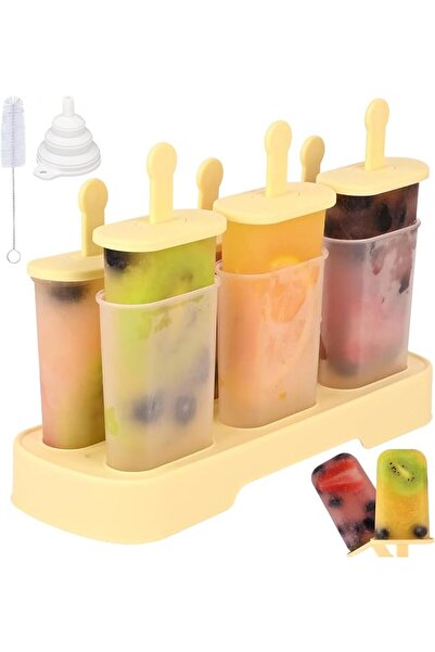 GENERAL Popsicles Molds Set, 6 PCS Ice Pop Mold,Homemade Ice Cream Mould with...