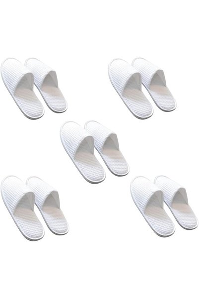 Generic Hotel Slippers, Disposable Deluxe Closed Toe Spa lippers, Washable an...