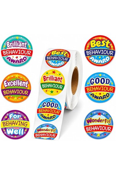 Generic 500 قطعة من ملصقات المكافآت للأطفال، ملصقات تحفيزية للفصول الدراسية |...