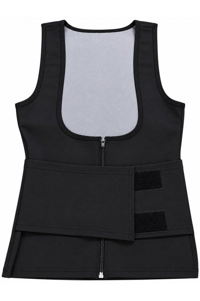 Alemdar Women's Thermal Waist and Tummy Trimmer with Adjustable Strap and Front Zipper