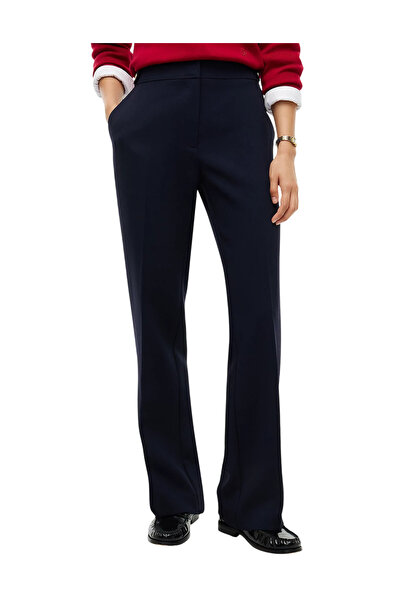 Tommy Hilfiger Γυναικείο Slim Bootcut Παντελόνι Navy Μπλε WW0WW52204-C1G