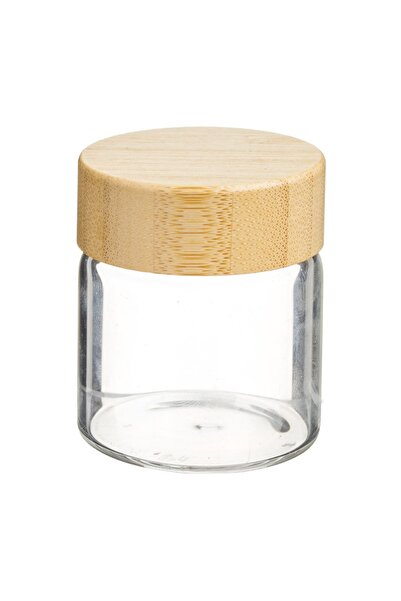 OEM Borcan sticlă 60 ml cu capac bambus – porție compactă pentru condimente
