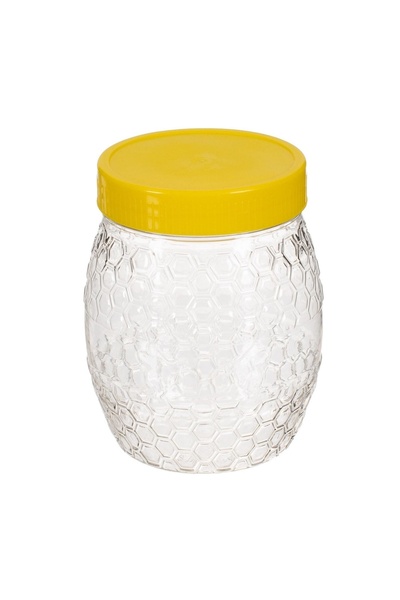 OEM Recipient miere 700 ml cu capac galben – păstrezi și dozezi mierea mai curat
