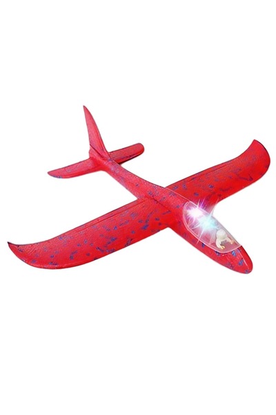 OEM Avion Planor cu Pilot, , Din Polistiren, Cu Lumini in Cabina Pilotului, L...
