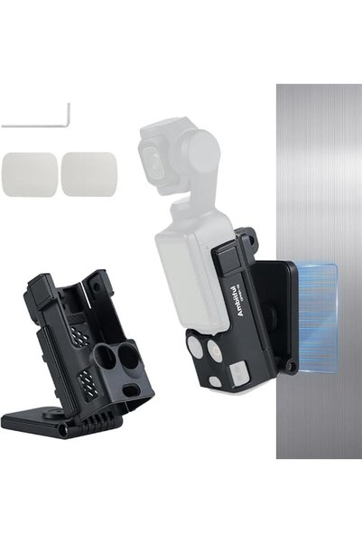 AMBITFUL حامل مغناطيسي متوافق مع DJI Osmo Pocket 3/4، 180 درجة °   قابل للتعد...