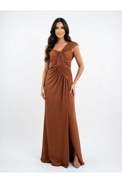 Bellissima Asymmetric Draped Elegance Dress