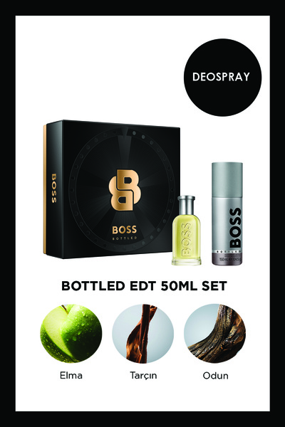 BOSS Bottled EDT 50 ml Erkek Parfüm Set