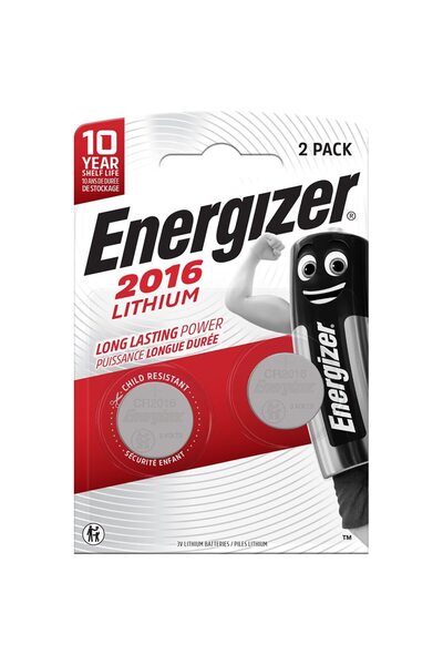 OEM ENERGIZER CR2016 μπαταρίες λιθίου, 3 V, 2 τεμάχια