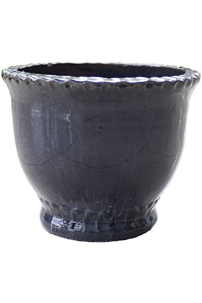 OEM Ghiveci flori VERVE M, ceramica, D 27 cm, albastru inchis