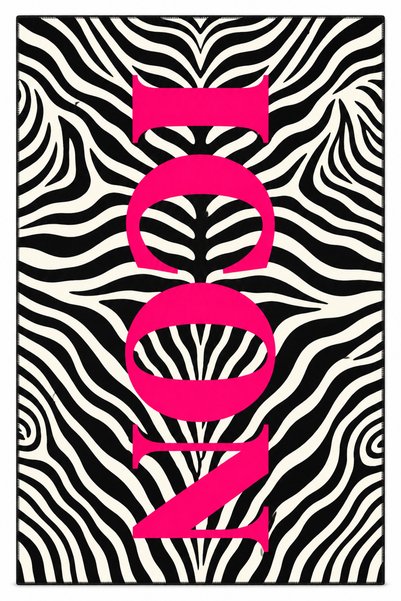 Rugs Modern Halı Auraplus Zebra Pattern Icon Written Woven Base Decorative Ca...