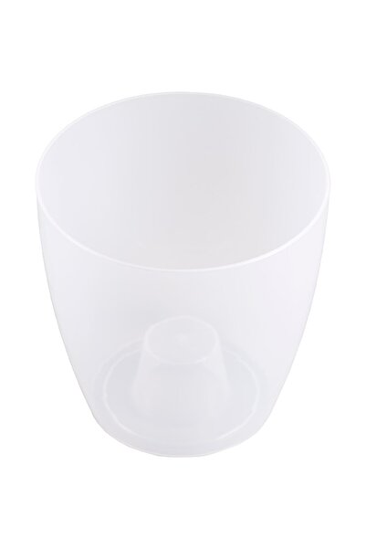 OEM Ghiveci rotund MILTONIA, plastic, 16.3 cm, alb