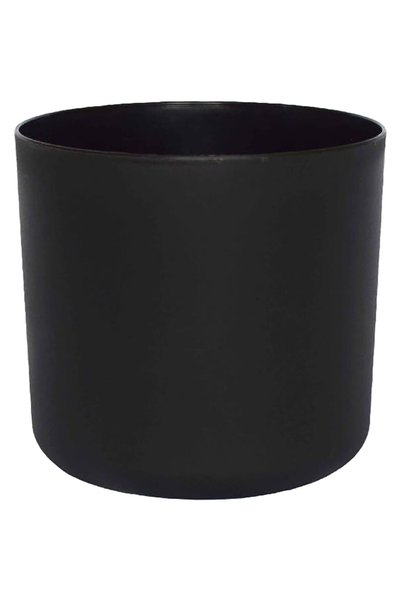 OEM Ghiveci rotund GOODHOME, plastic, 13.5 cm, negru