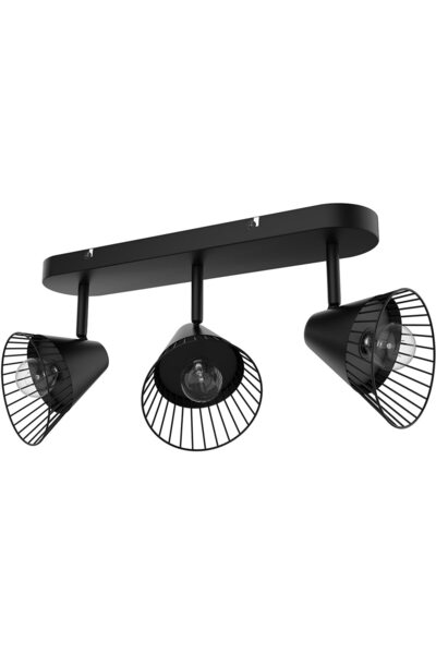 OEM Σποτ LED GOODHOME, 3 λάμπες E14, 10W, μεταλλικό, μαύρο