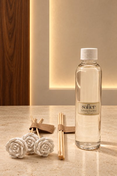 SAFİER Sandal Esintisi Çubuklu Oda Kokusu Yedek Kit (Refill) 150 ml – 4 Adet ...