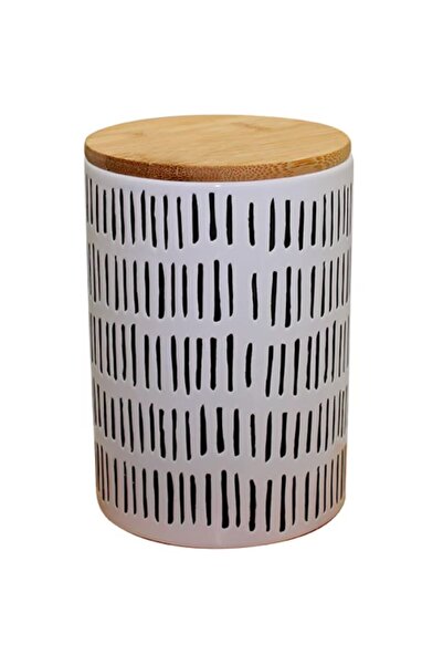 OEM FRANDIS storage container, 11x15.6cm, ceramic, white