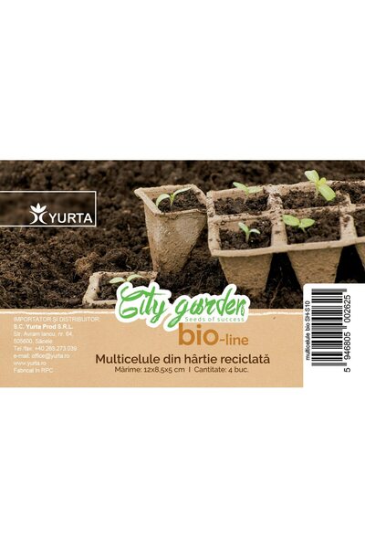 OEM Ghivece multicelule rasaduri, carton, 2 x 3 cm City Garden