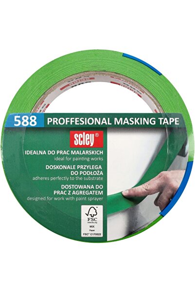 OEM Banda de mascare profesionala SCLEY 588, 38 mm x 33 m, verde