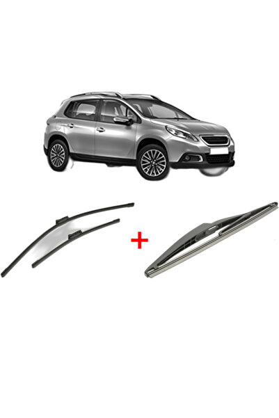Bosch Set of 3 PEUGEOT 2008 I (CU_) 2013-2019 wipers for windscreen and rear ...
