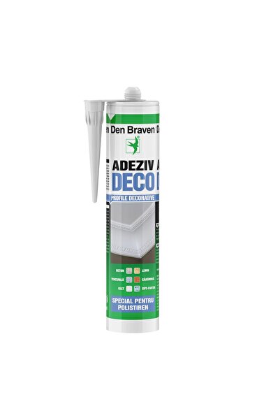 OEM Adeziv pentru decoratiuni DEN BRAVEN, alb, 280 ml