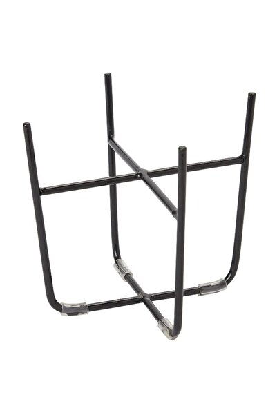 OEM GOODHOME стойка за саксия, метална, 16 x 16 x 14 см, черна