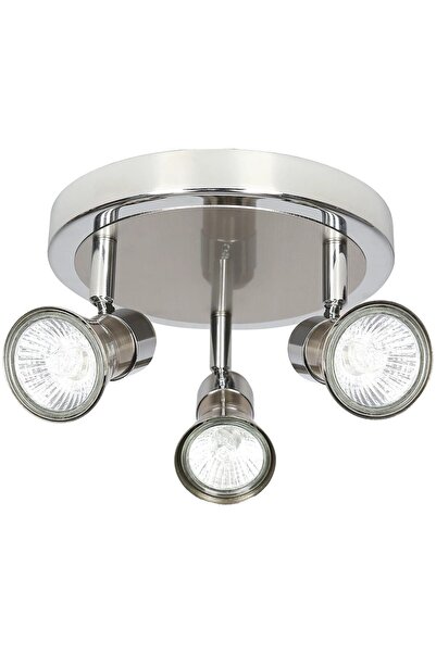 OEM Spot LED Aphroditus GOODHOME, 3 becuri GU10, 10W, crom
