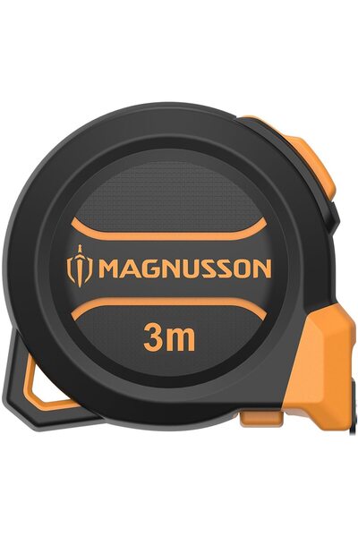 OEM Ruleta magnetica MAGNUSSON, plastic ABS, 3 m, negru-portocaliu