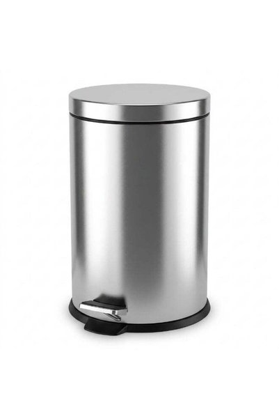 EK BINS Stainless Steel Pedal Waste Bin Trash Can with Lid for Kitchen 40L Si...