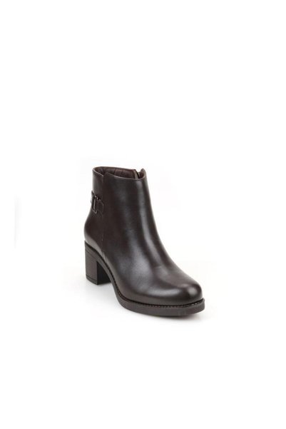 PİSAGOR Ps-66492 Women's Genuine Leather Heeled Boots