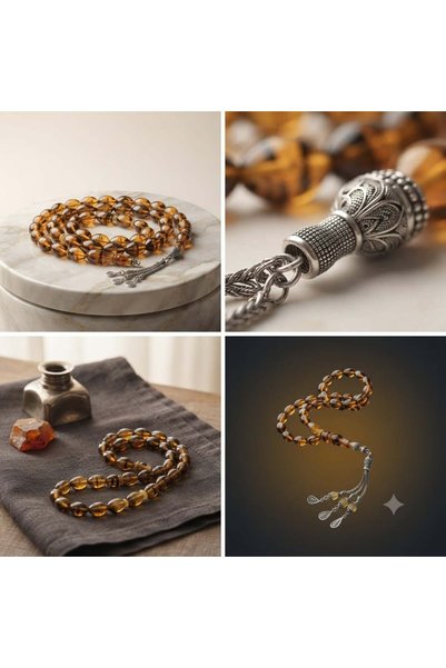 Default Belgian Luxury Pigeon Egg Honey Colored Marquise Karkosha with Beads ...