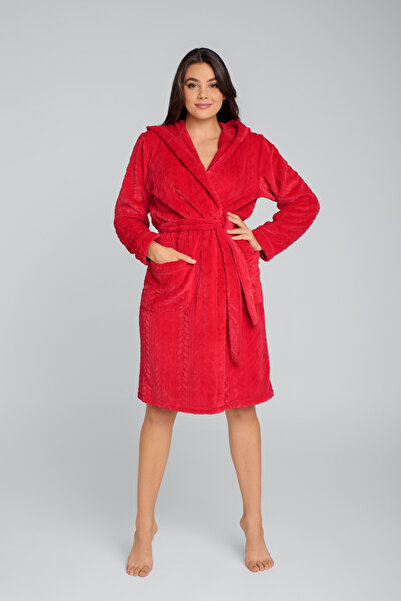 Italian Fashion Halat de baie de damă Zala cu mânecă lungă
