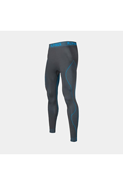 Alpinus Pantaloni termici de bază activă pentru bărbați, gri GT43865