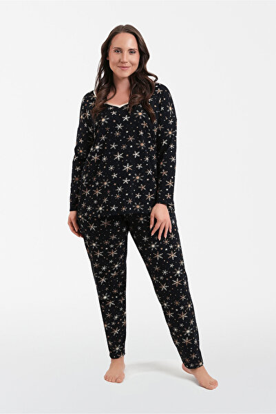 Italian Fashion Pijamale de damă Laponia, cu mâneci lungi și pantaloni lungi