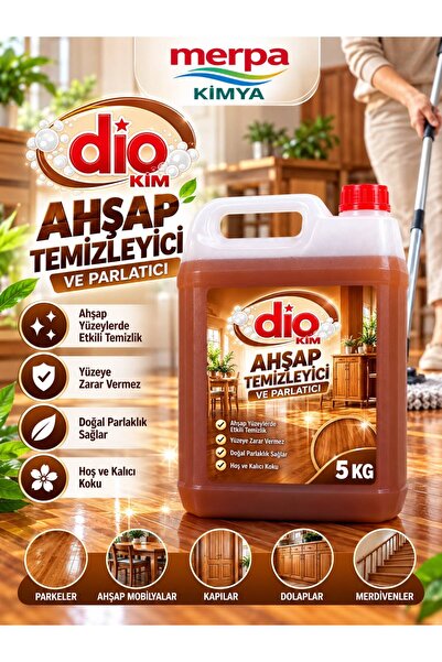 AHŞAP TEMİZLEYİCİ VE PARLATICI | 5 KG | TEMİZLİK VE PARLAKLIK AHŞAP,PARKE, VB. TÜM ZEMİNLER | MERPA KİMYA