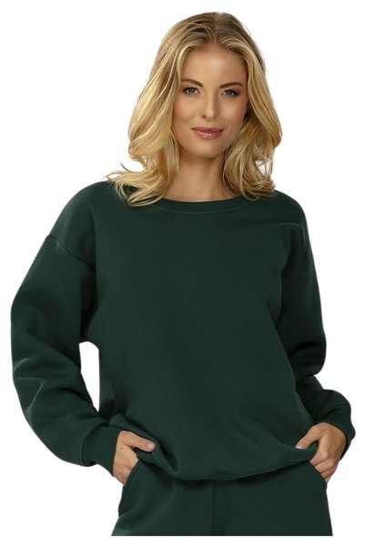 Dkaren Hanorac de damă confortabil, casual, pentru purtare zilnică, verde