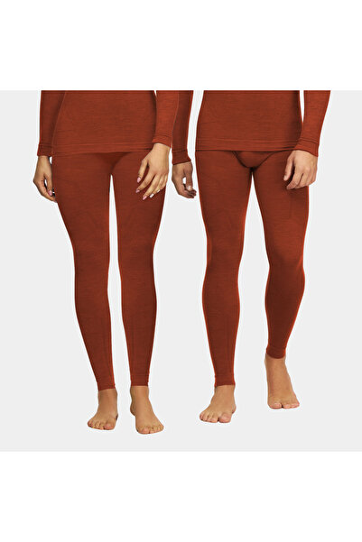 Alpinus Pantaloni termici unisex Merino Aoraki portocalii GT11914