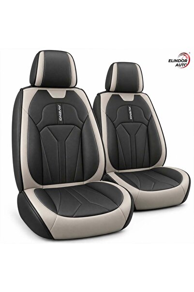 Elindor Set of 2 Elindor® Car Seat Covers, Ecological Leather Car Covers, Wat...