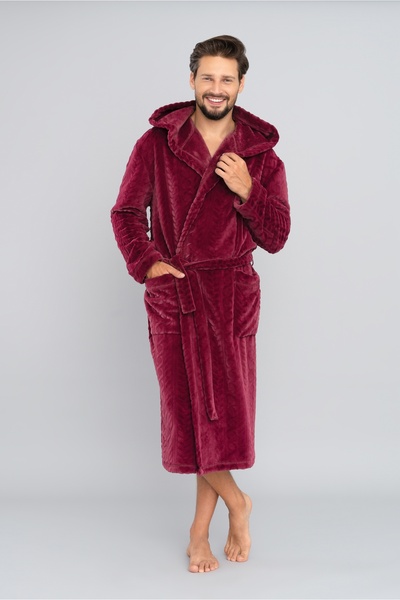 Italian Fashion Halat de baie bărbătesc Zygmunt cu mânecă lungă