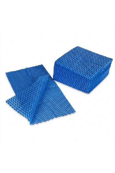 Castillo Disposable J-Cloth 50 Sheets Wiping Towel for Kitchen 33x33cm Blue